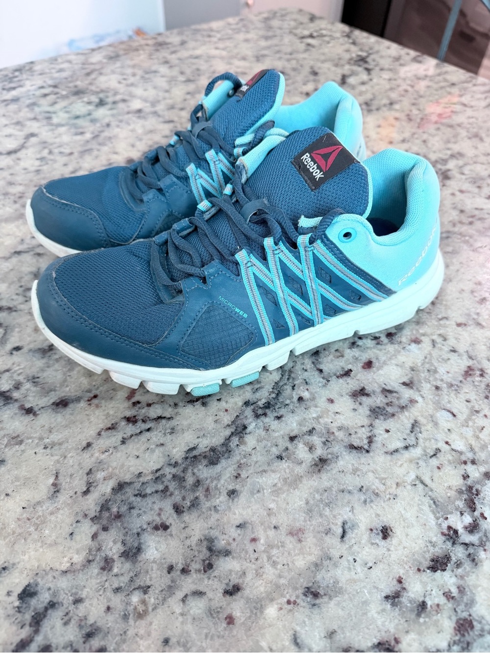 Reebok Blue & Aqua Training Sneakers
